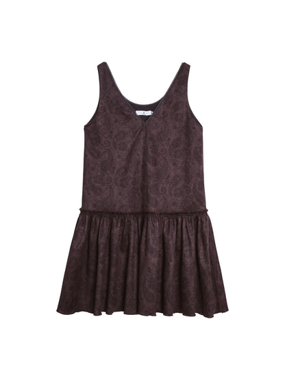 Vintage Suede Sleeveless Dress