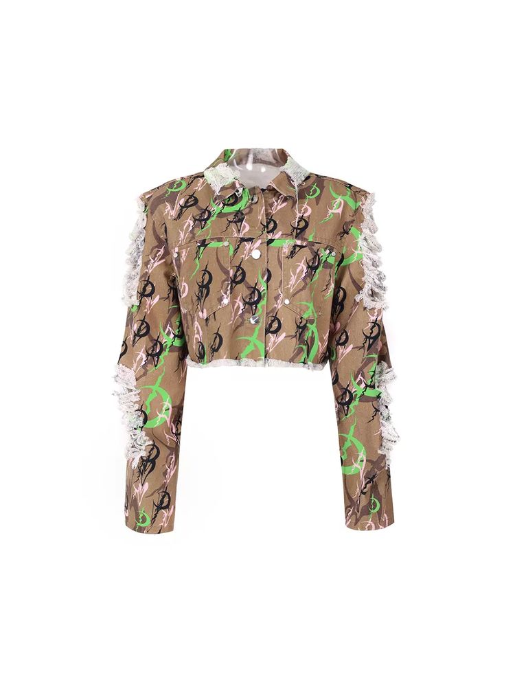 Moon camouflage short jacket