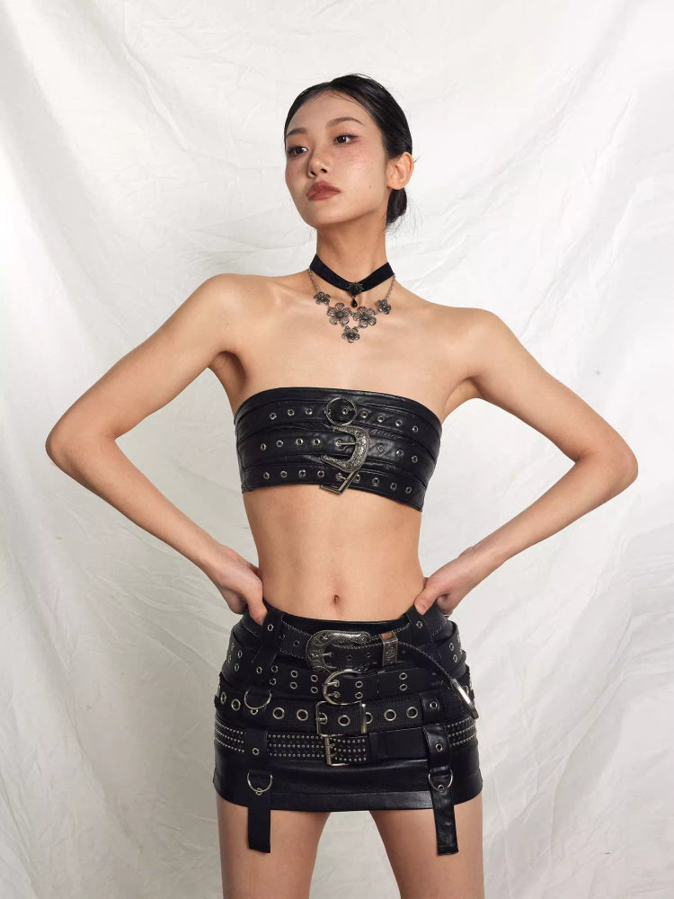 Belt-style tube top