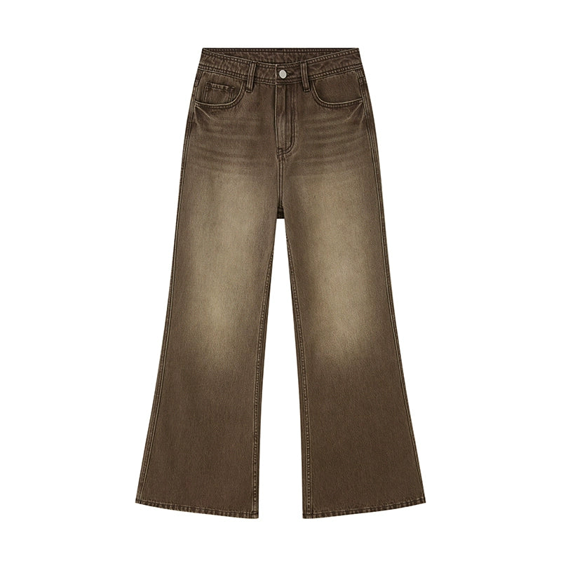 Embroidered Flared Denim Pants