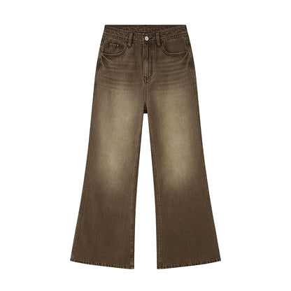 Embroidered Flared Denim Pants