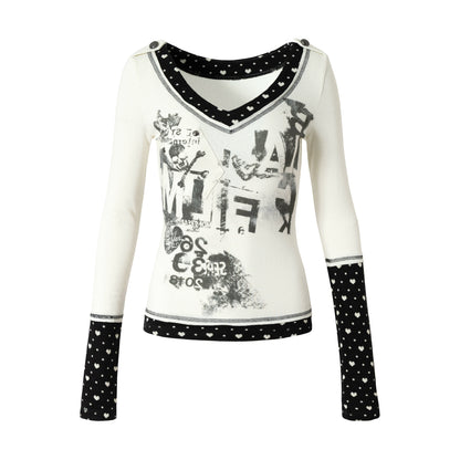 Retro Vintage Patchwork Top