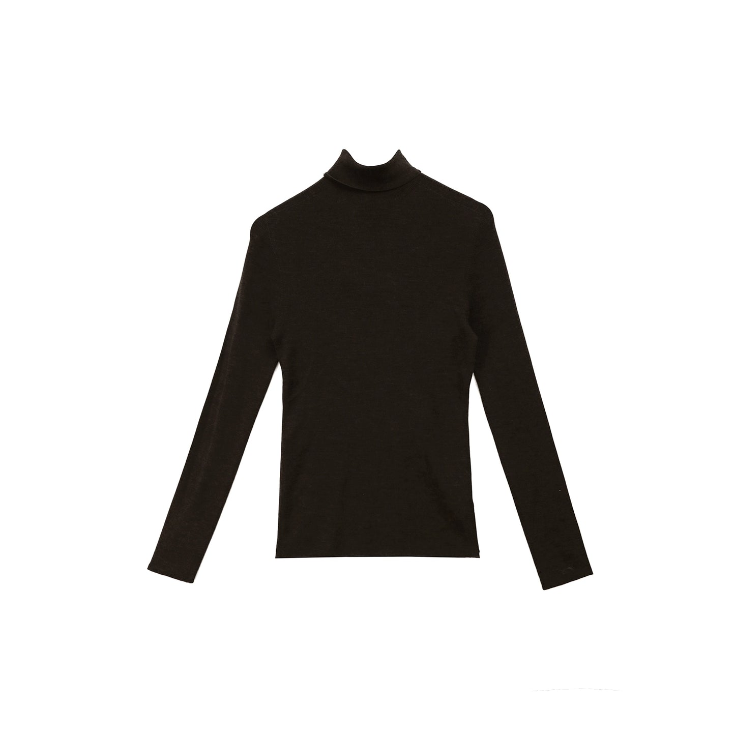 Yangtze Pure Wool Turtleneck Knit Top