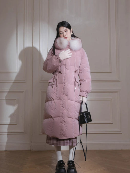 Long duck down jacket