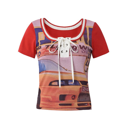 Patchwork Racing Tee