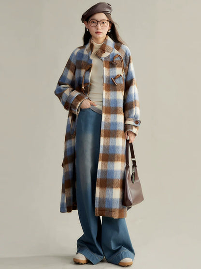 Magic Plaid Wool Tweed Jacket