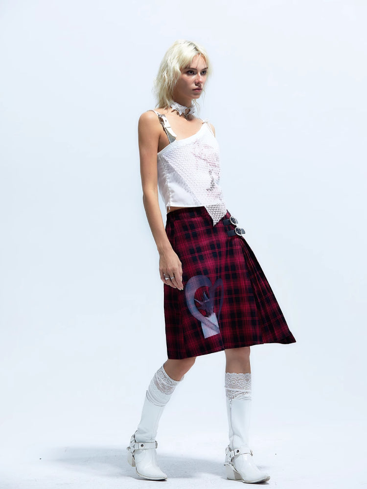 Plaid punk skirt