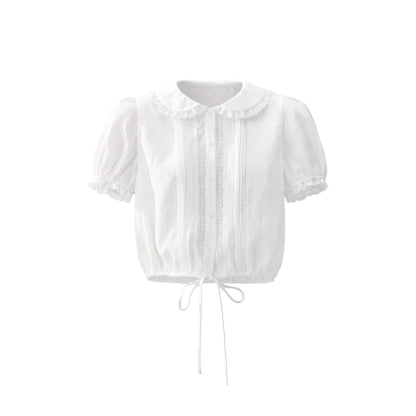 Moonlight Lace Doll Collar Top Set-Up
