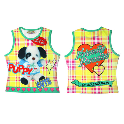 Amerikanisches Y2K-Tanktop mit Print