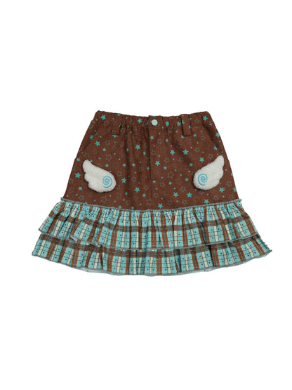 Corduroy Wings Autumn Skirt