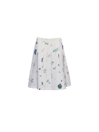 Preface Flower Print A-Line Skirt