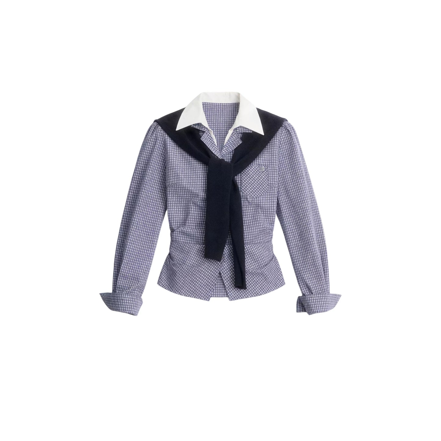 Lapel Long Sleeve Commuter Shirt Set-Up