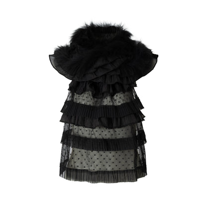 Romantic Lace Layered Scarf