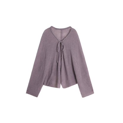 Crochet Knit Camisole Dress Cardigan Set-Up