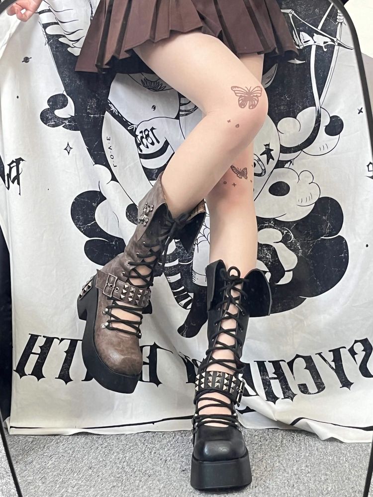 Punk platform shoes