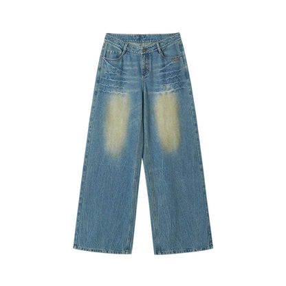 Vintage-Jeans mit weitem Bein