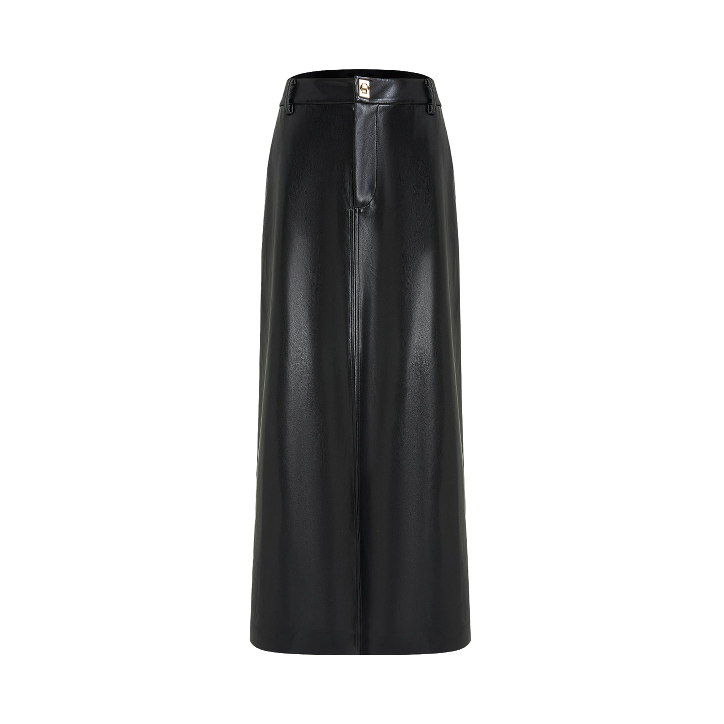 Retro Slimming Leather Skirt