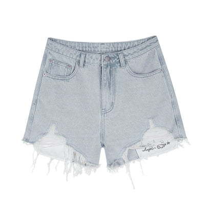 Light Blue Denim Shorts