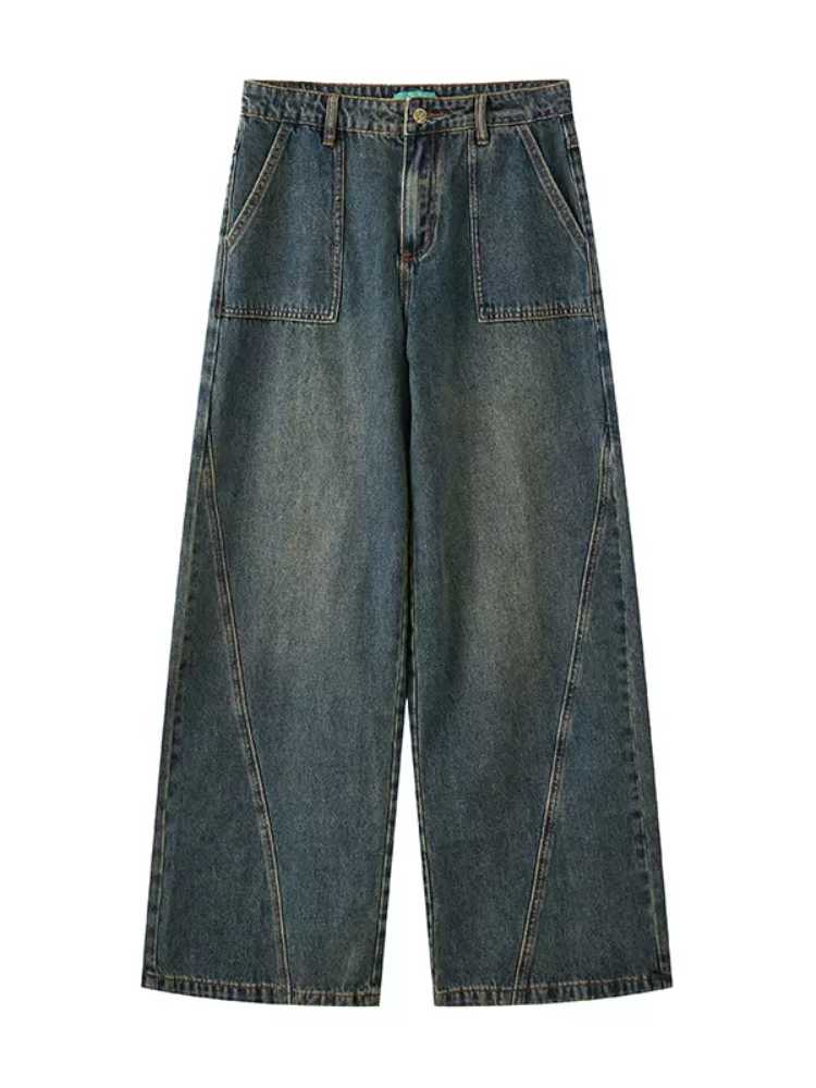 Retro straight jeans