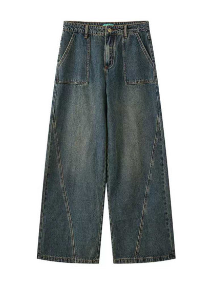 Retro straight jeans