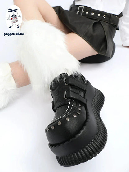 Punk style platform shoes