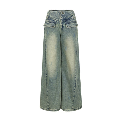 Vintage High-Waist Straight-Leg Jeans