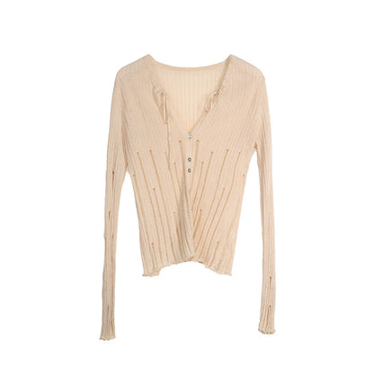 Beige Light Knit Cardigan