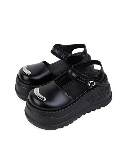 Punk round toe sandals