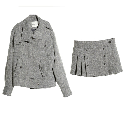 High-Tech Wool Herringbone Jacket Set-Up