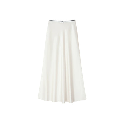 Uena Satin Lace Bow Skirt