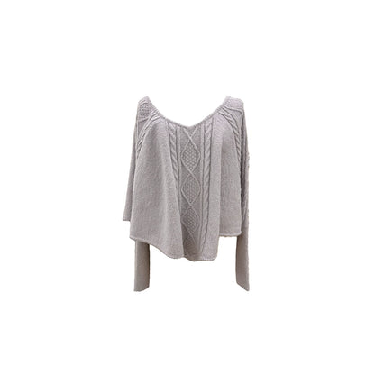 Light Purple Wool Batwing Sweater Set-Up