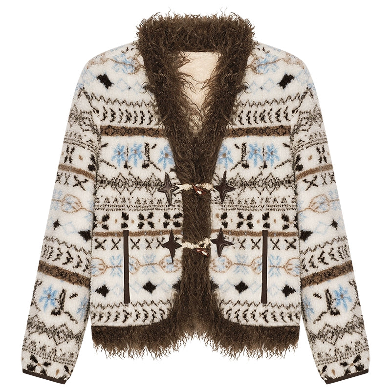 Retro Ethnic Cotton Coat Set-Up