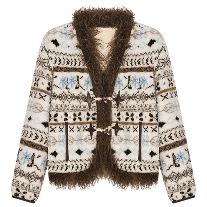 Retro Ethnic Cotton Coat Set-Up