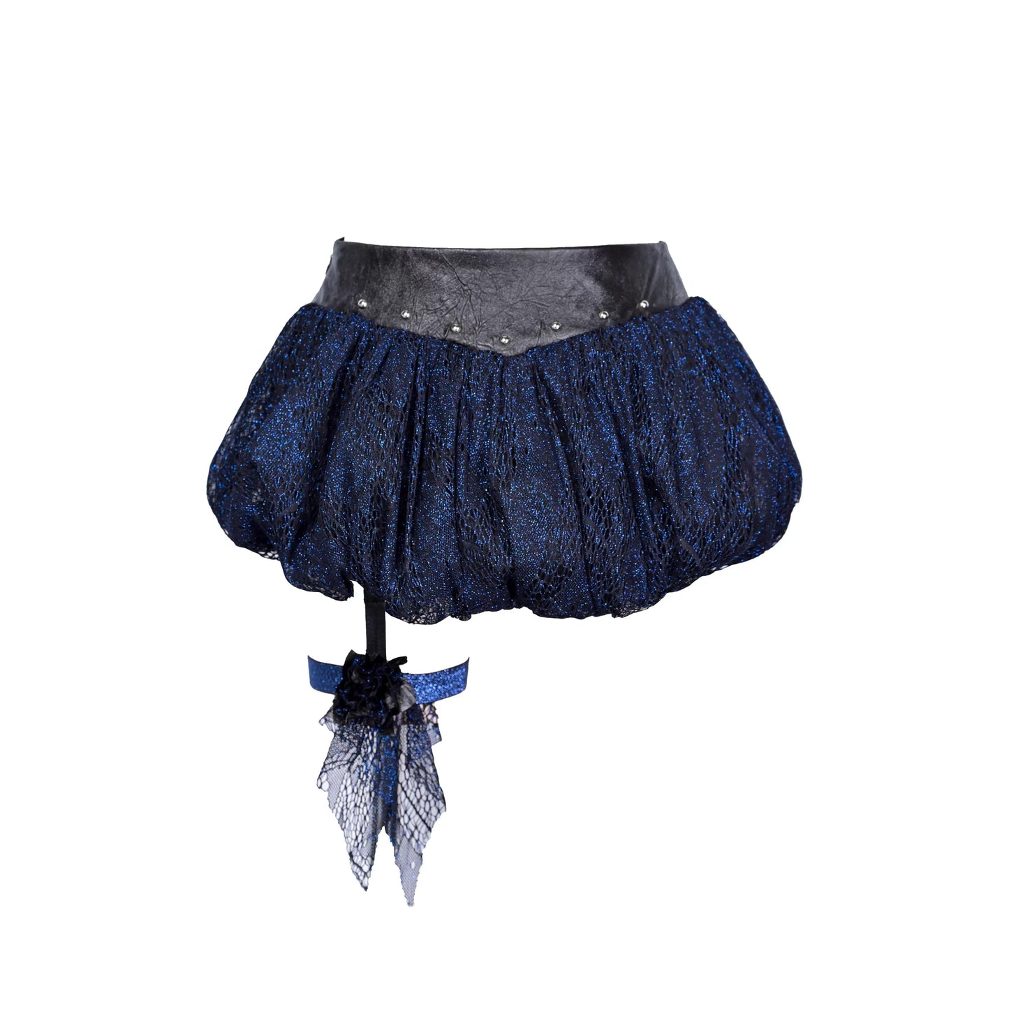 Rock-Set mit glitzernden Spitzenblumen