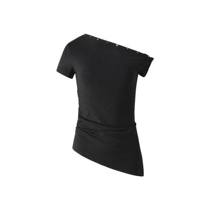 Bevelled Studded T-Shirt