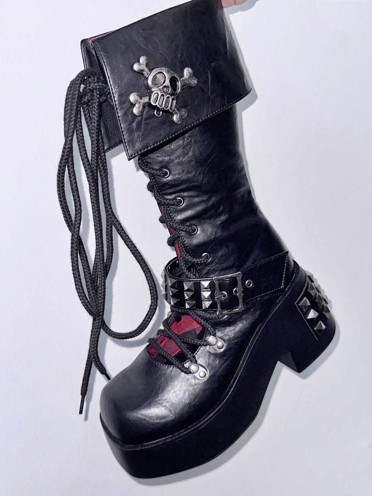 Punk platform shoes