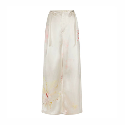 Gradient Print Drawstring Pants