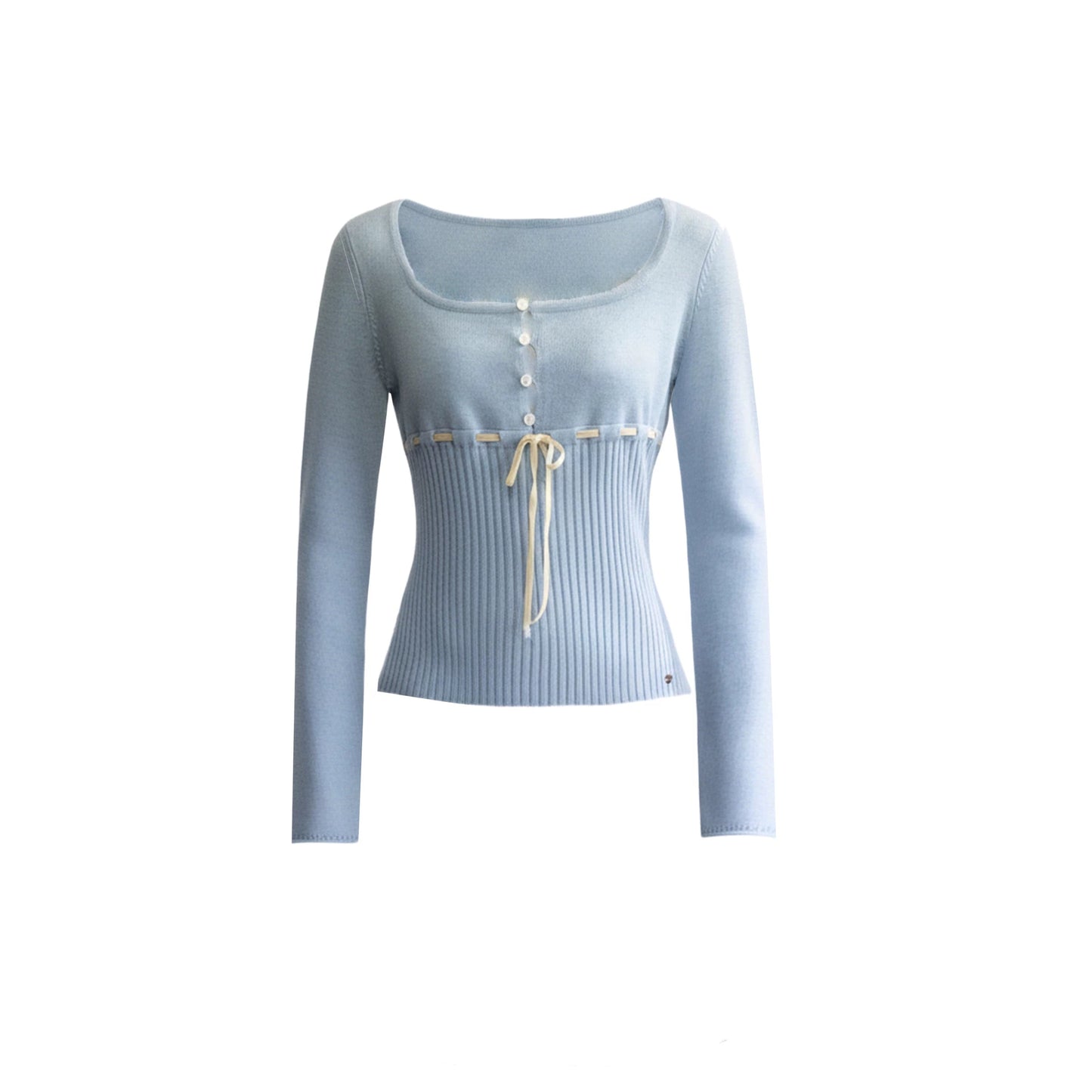Morning Cherry Ribbon Knit Top