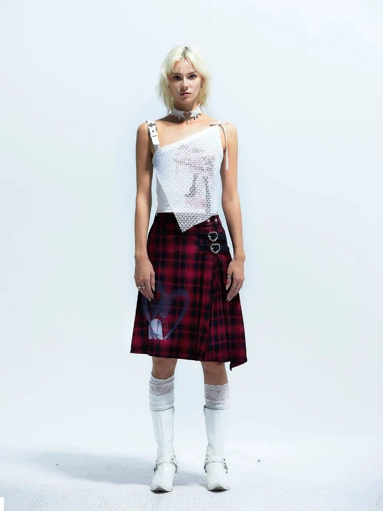 Plaid punk skirt