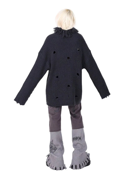 Loose genderless Sweater Coat