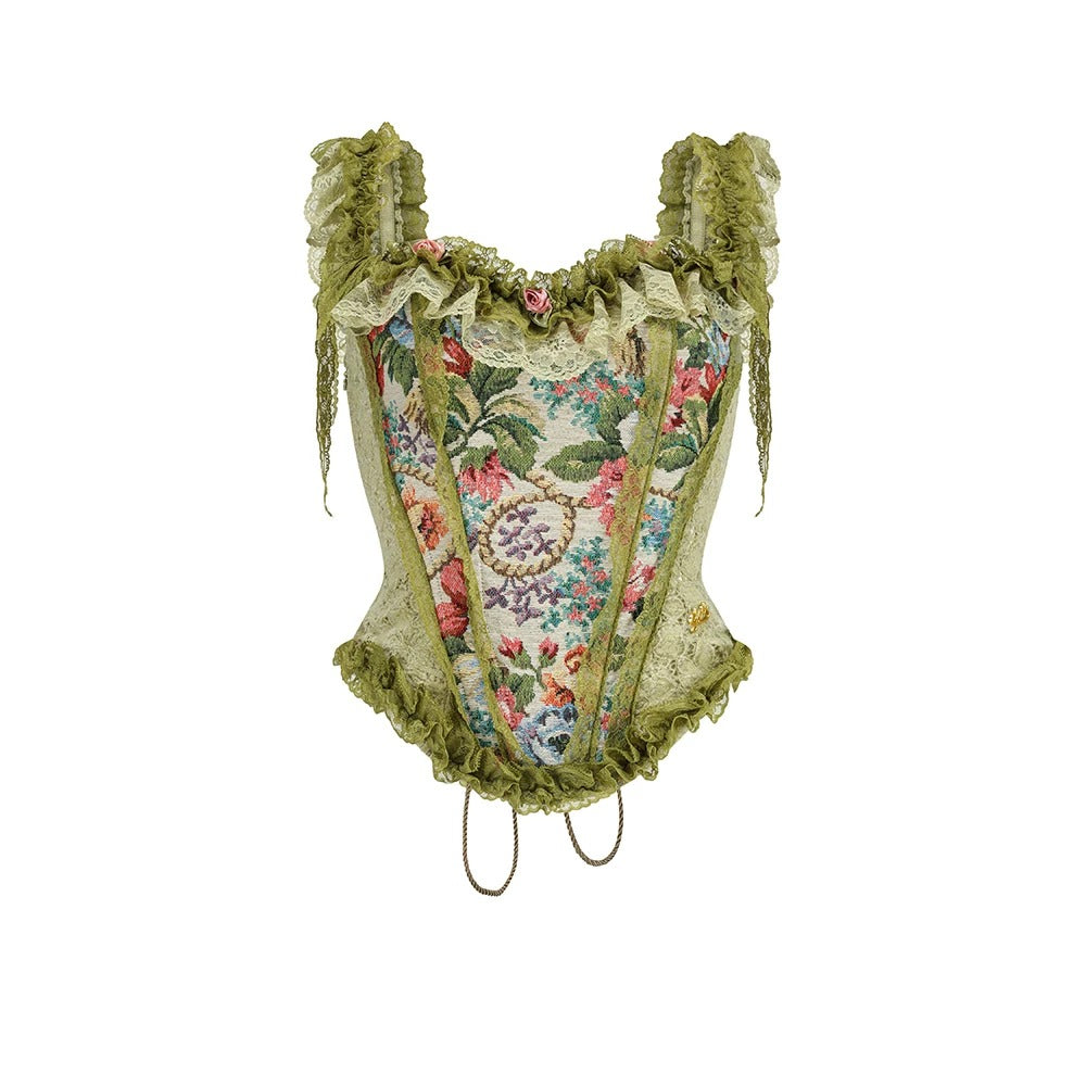 French Baroque Lace Corset Skirt Set-Up