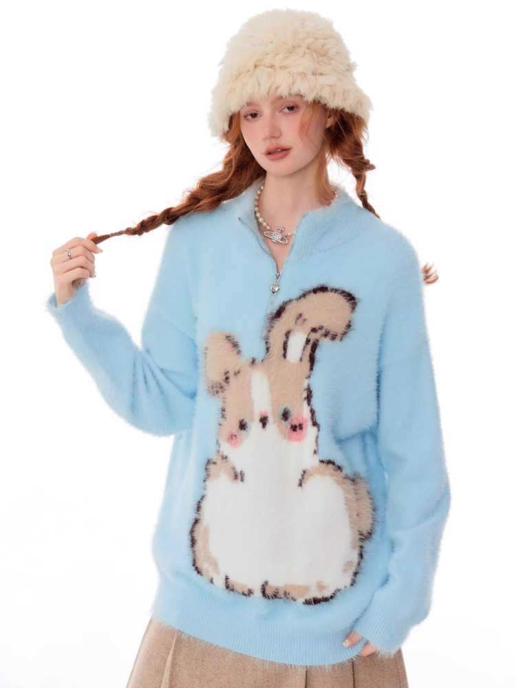 Soft rabbit sweater