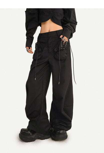 Minimalist High-Waist Wide-Leg Pants