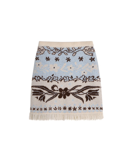 Paradise Jacquard Tulip Cardigan Set-Up