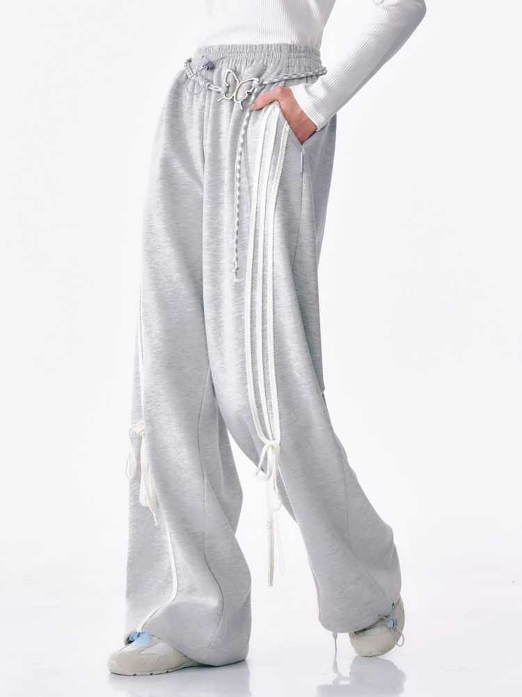 Straight wide leg casual sweatpants