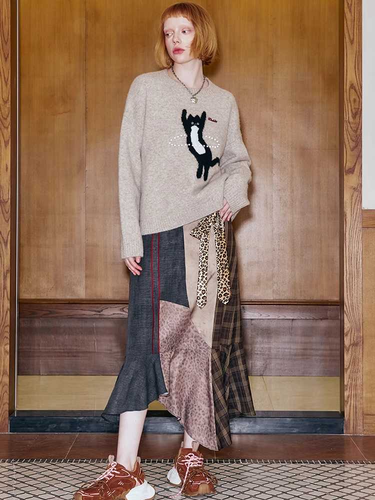 Cat knit sweater