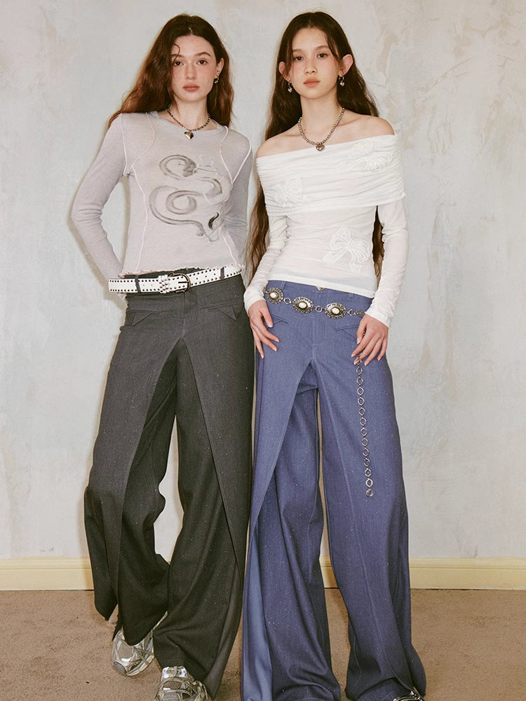 Wide leg pants