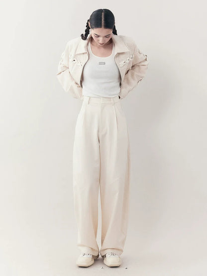 Straight Wide-leg Casual Pants