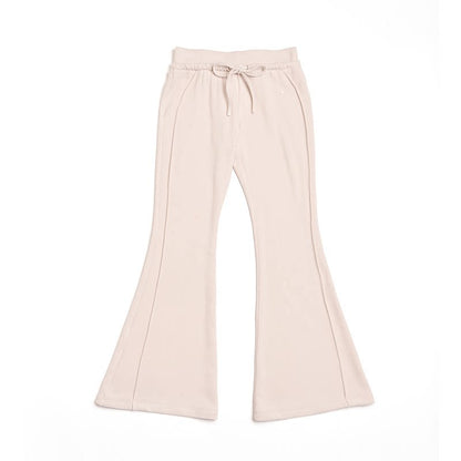 High-Waisted Drawstring Flared Pants