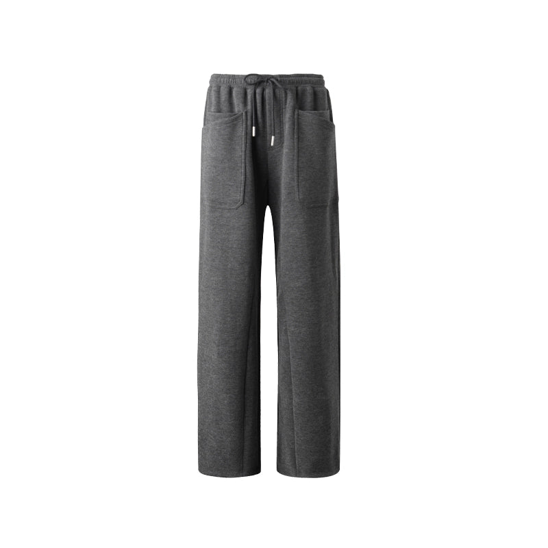 Gray Zipper Slim-Fit Top & Pants Set-Up